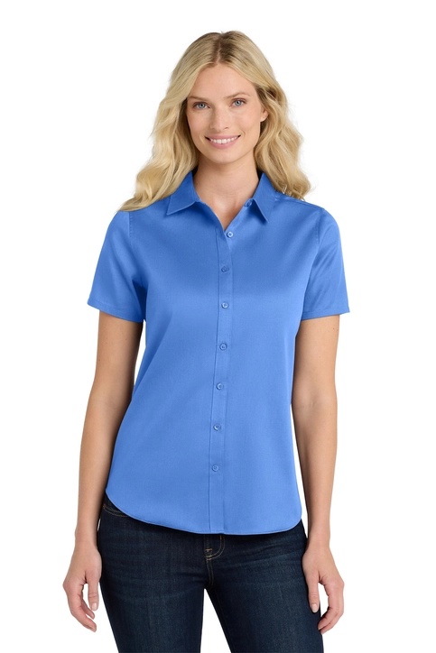 Port Authority® Women's Short Sleeve SuperPro React ™ Twill Shirt - LW809