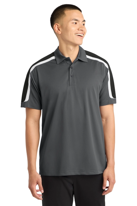 Sport-Tek® Tricolor Shoulder Micropique Sport-Wick® Polo - ST658