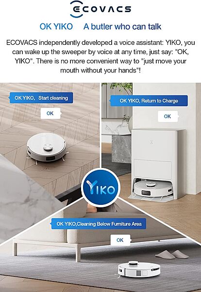 Ecovacs DEEBOT X1e Robot Vacuum Cleaner - 5000Pa, 260min Runtime