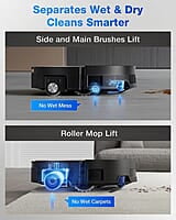 Ecovacs DEEBOT X11 OMNICYCLONE, Wet Dry Vacuum Roller, OMNI Station, 19,500Pa Suction, 254min Runtime