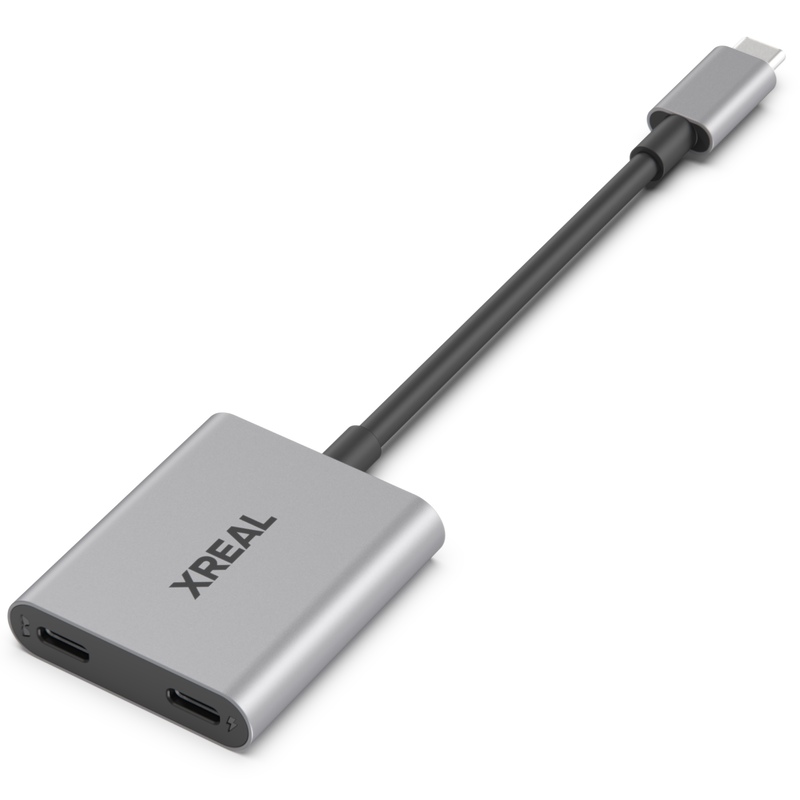 XREAL Hub – Dual USB-C Adapter for Xreal AR Glasses, 120Hz, Fast Charging