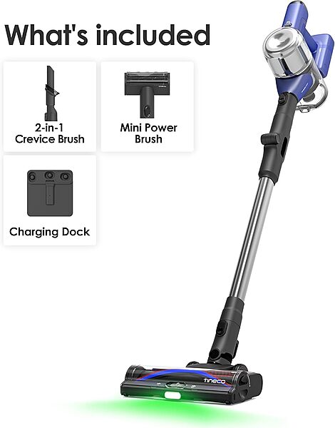 Tineco PURE ONE S50 Pro Cordless Vacuum - 200AW, up to 95min Runtime