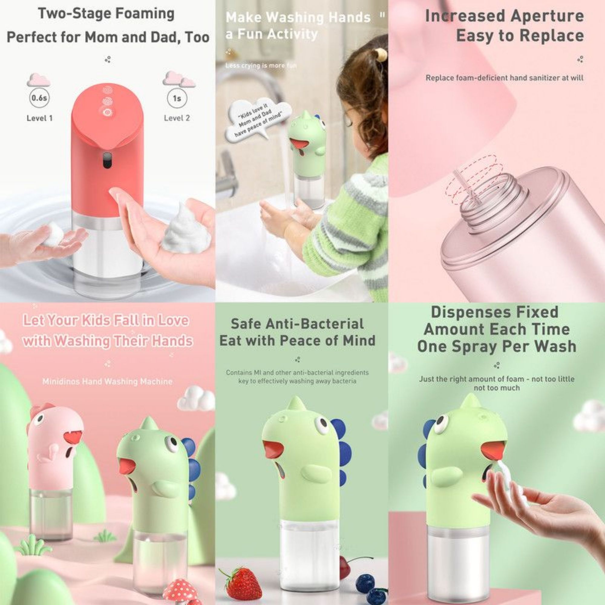 Baseus Minidinos Automatic Sensing Hand Washing Soap Dispensing Machine - Green