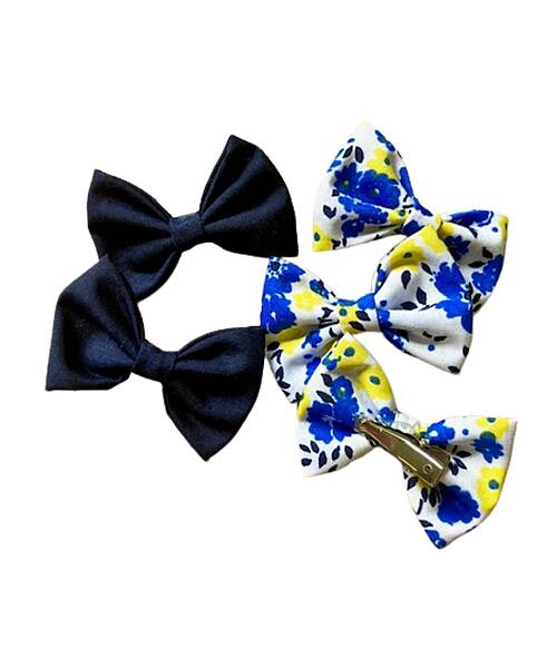 Mini Bow Clips - set of 5