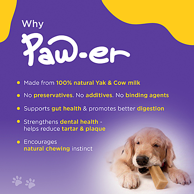 Yak Cheese Chew Peanut Butter - L (3 Pcs)