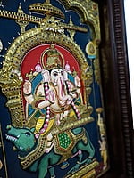 Super Embossed Lord Ganesha Tanjore Painting Super Embossed Lord Ganesha Tanjore Painting