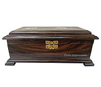 Exquisite Rosewood Jewel Box with mirror - 9 inches Exquisite Rosewood Jewel Box with mirror - 9 inches