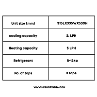 Specification of Atlantis One Child-Safe Water Cooler with Hot/cold and normal water option Specification of Atlantis One Child-Safe Water Cooler with Hot/cold and normal water option