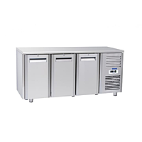 Front look of Blue Star Kitchen Refrigerator-3 Door Under Counter Chiller-GP Series Front look of Blue Star Kitchen Refrigerator-3 Door Under Counter Chiller-GP Series