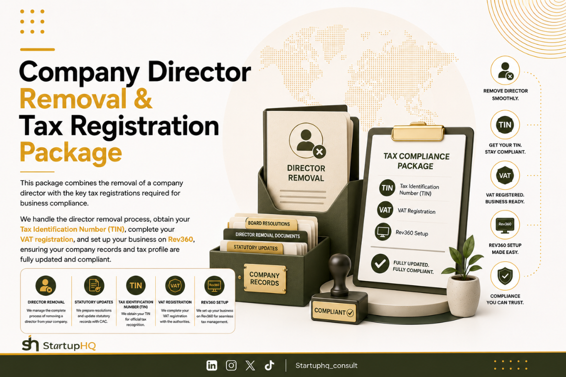 Company Director Removal & Tax Registration Package