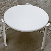 Noa Mini Table | White Texurized | NOM/BLT | Balliu