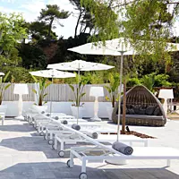 Ocean Sun Umbrella | White Fabric | 200 cm Dia | OCP-20-07/00 | Balliu