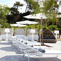 Ocean Sun Umbrella | White Fabric | 200 cm Dia | OCP-20-07/00 | Balliu