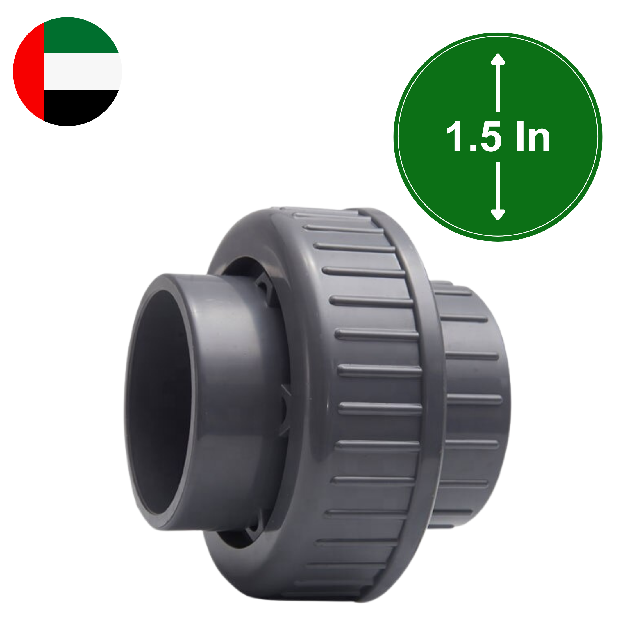 PVC Union | 1.5 inch | Grey | Cosmoplast