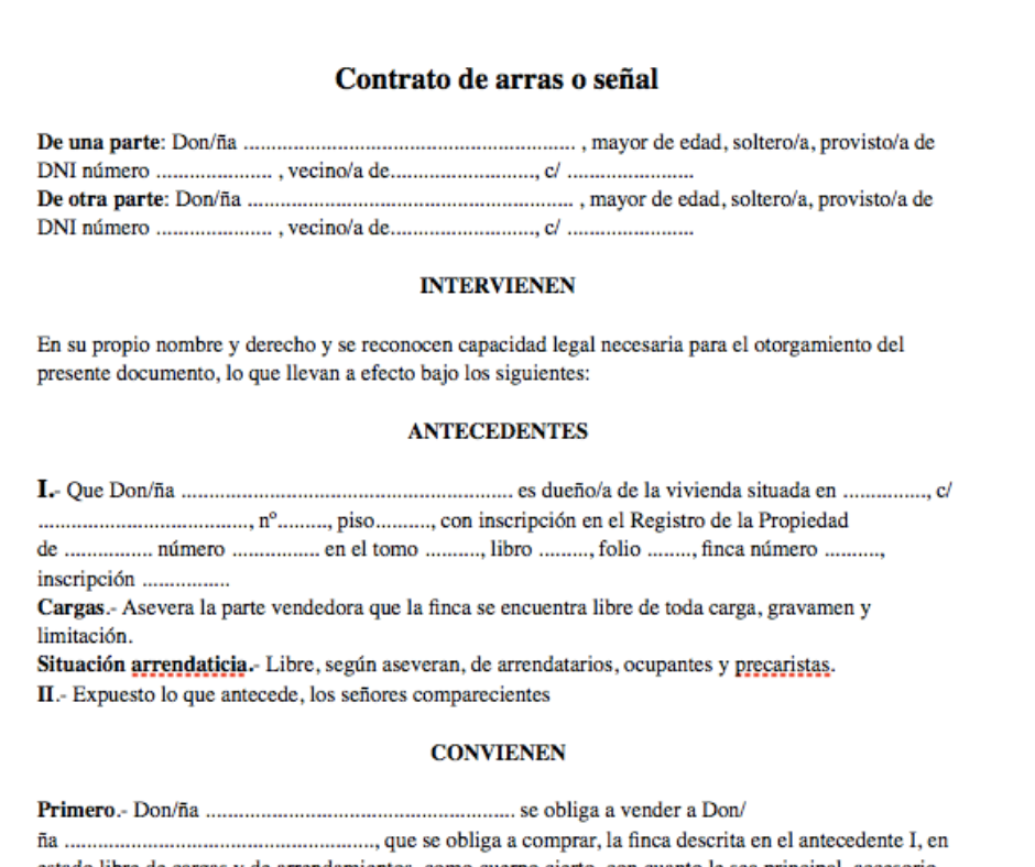 Redacción de Prorroga de arras o contrato de compra venta Redacción de Prorroga de arras o contrato de compra venta