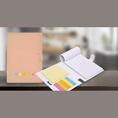Note pad with sticky notes