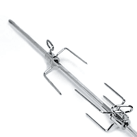 Broil King Rotisserie - Heavy Duty Forks - 2 Pc - Chrome