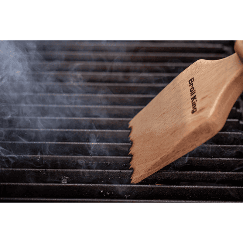 Broil King Grill Brush - Scraper - Wood