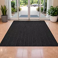 Dura Guard - Heavy Duty Zig Zag Wiper Carpet Mat - Black