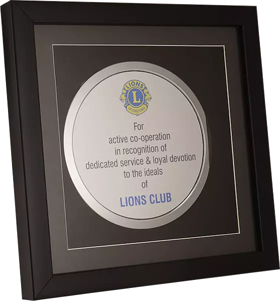 LIONS CLUB PLAQUES TROPHY