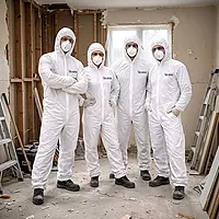 White Microporous Coveralls β ABC Construction Services
