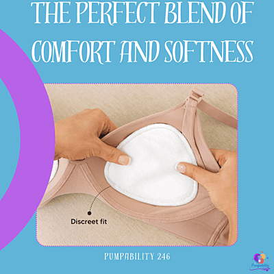 Organic Reusable Breast Pads LG