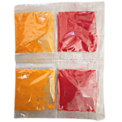 Pooja Turmeric, Kumkum (Dark Red/Maroon) Combo Set for Gifting All Occasions-Pack of 5 Sets