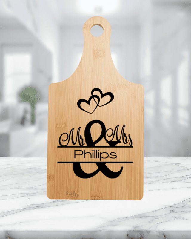 Personalized Wine Cutting Board