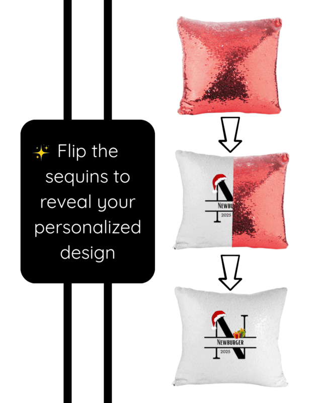 Christmas Personalized Flip Sequins Pillow