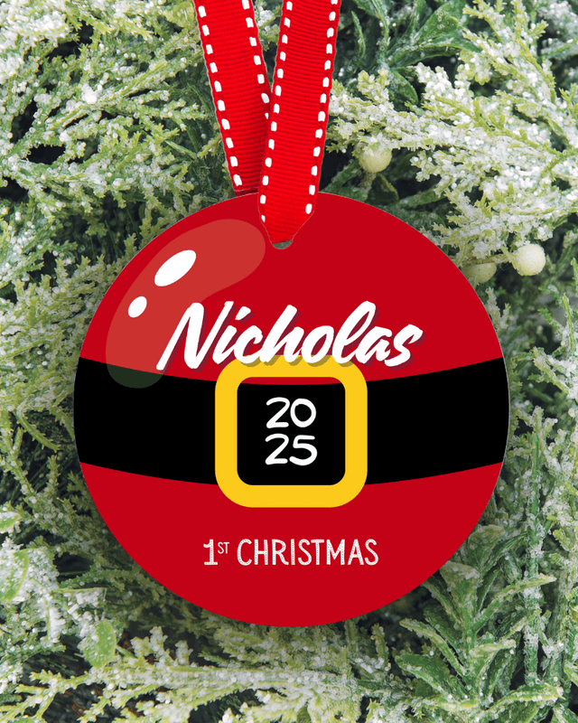 Personalized First Christmas Ornament 2025