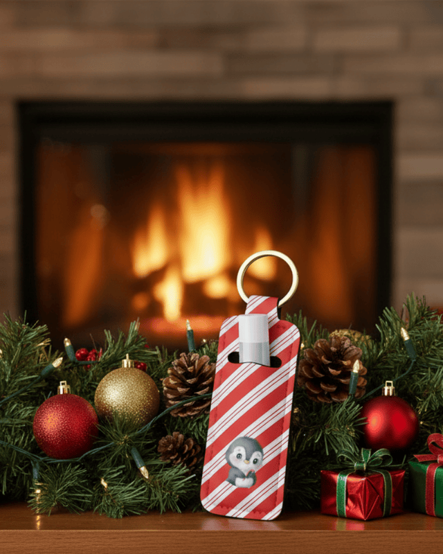 Christmas Lip Balm Keychains