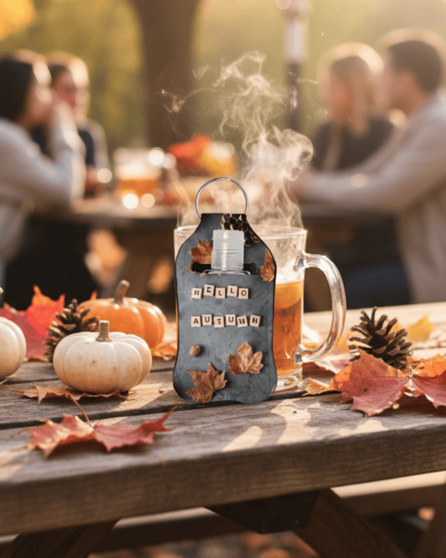 Autumn Hand Sanitizer Keychains