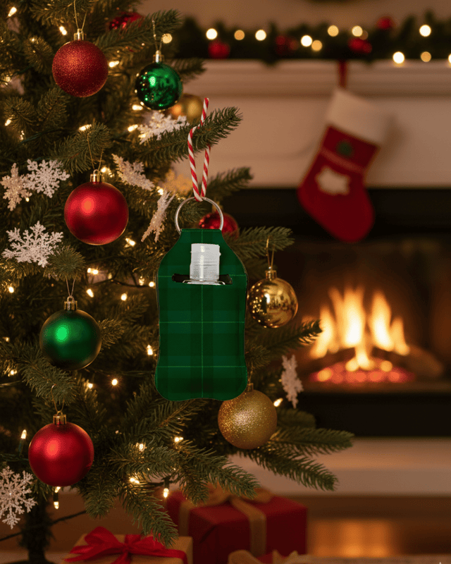 Christmas Hand Sanitizer Keychains