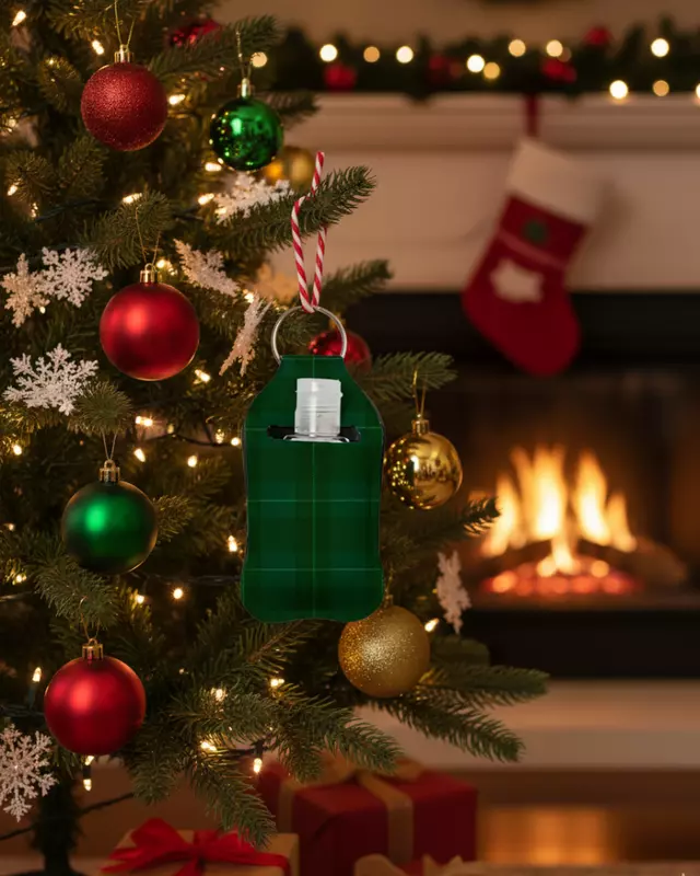 Christmas Hand Sanitizer Keychains