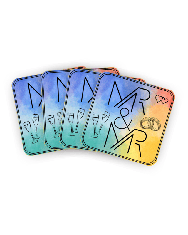 Pronoun Coasters, Set of 4