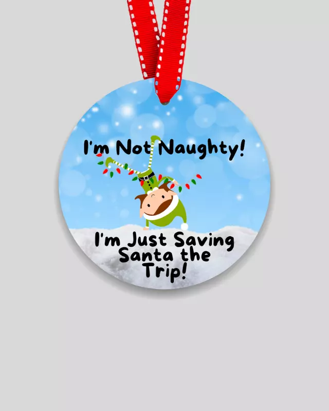 Naughty List Christmas Ornament