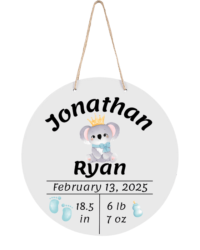 Personalized Baby Announcement Sign