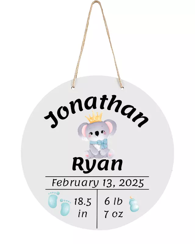 Personalized Baby Announcement Sign
