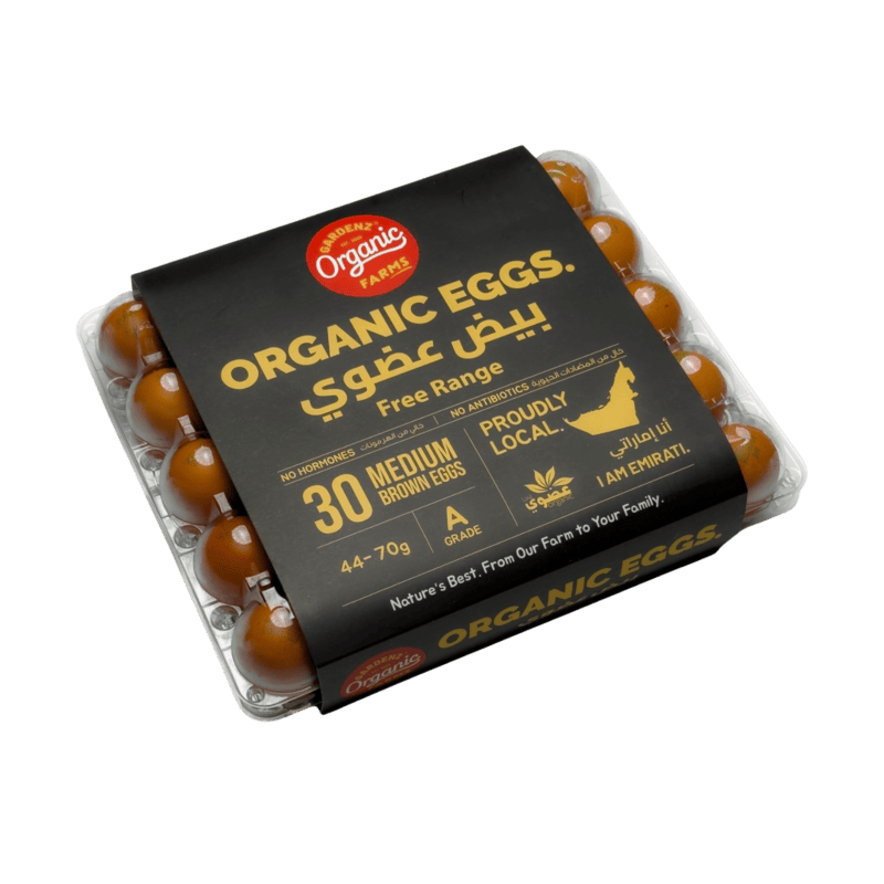 Pack of 30 Gardenz Free Range Organic Eggs - 44 to 70 gm each - No Antibiotics, No Hormones (Grade A) Pack of 30 Gardenz Free Range Organic Eggs - 44 to 70 gm each - No Antibiotics, No Hormones (Grade A)