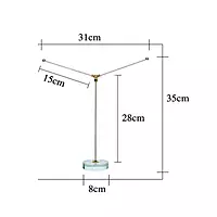 Double flag stand crystal