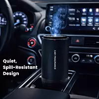 Car Fragrance Diffuser - Long-Lasting Air Freshener with Refillable Perfume Bottle