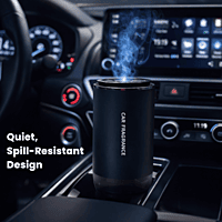Car Fragrance Diffuser - Long-Lasting Air Freshener with Refillable Perfume Bottle