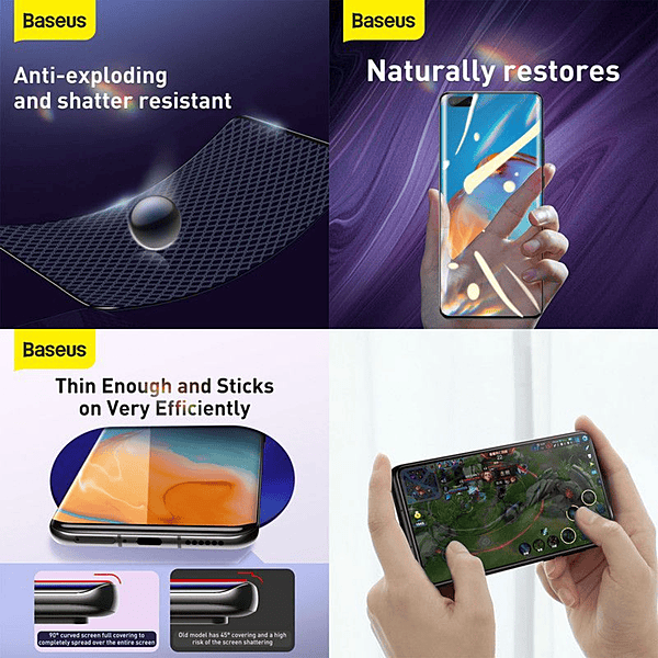 Baseus 0.15mm Flex Screen Protectors x2 for Huawei P40 Pro (for Fingerprint)