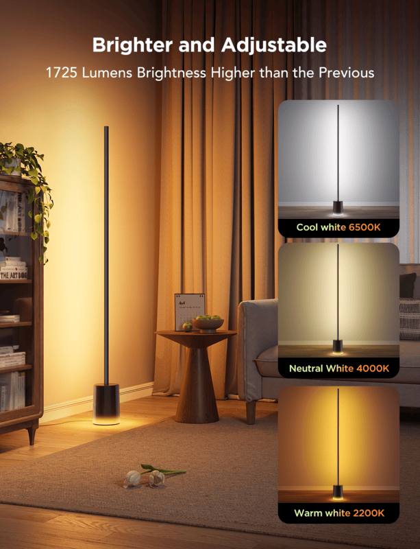 Govee RGBICWW Floor Lamp 2 - (1.5m Tall) Smart, Matter Compatible