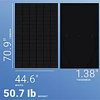 Canadian Solar Panel | 455W Black Monofacial Panel – 108 Half-Cells | Pallet of 30 | CS6.1-54TM-455H