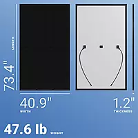 REC Solar Panel 420AA PURE-R BLACK Mono Solar Panel for High Efficiency Reliable Solar Power