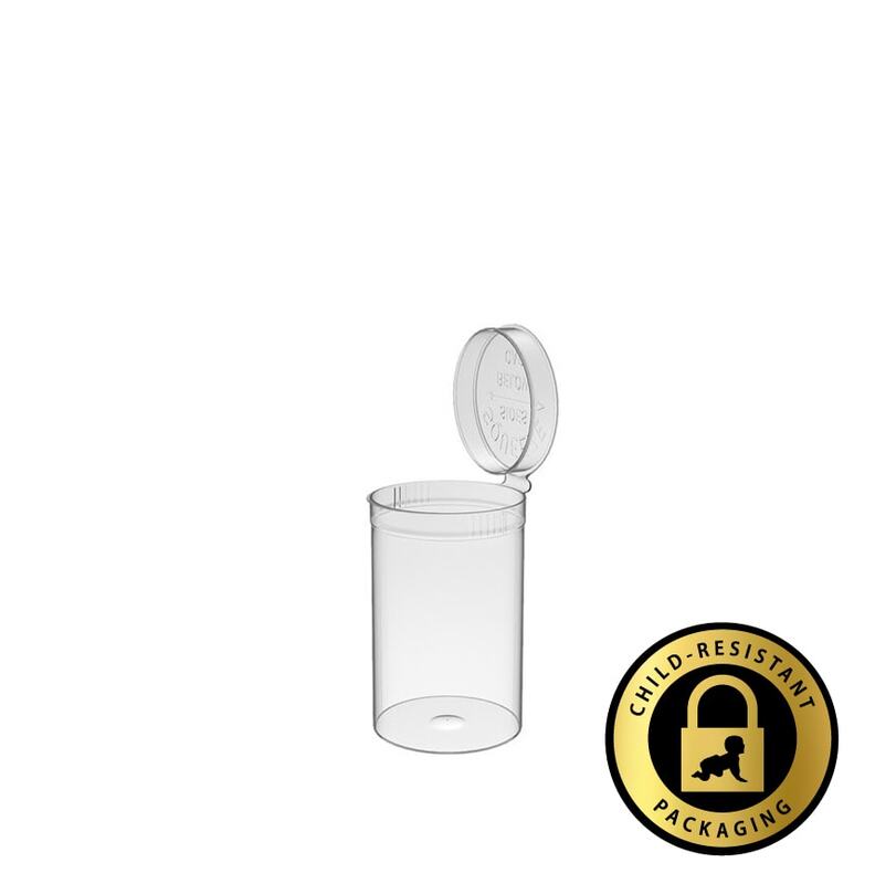 Philips Rx Pop Top Bottle - Translucent Clear- 30 dram - 150 Units