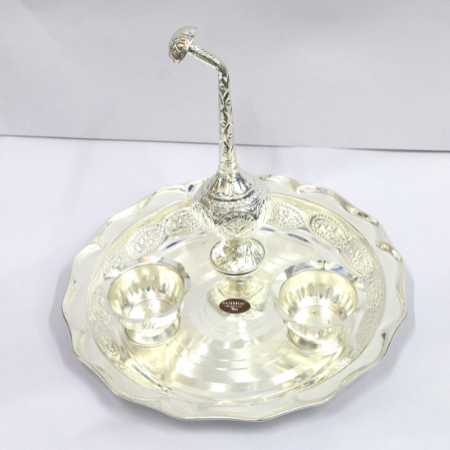 German Silver Welcome Set/Kit for Gifting (Contains 5 Articles)