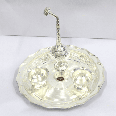 German Silver Welcome Set/Kit for Gifting (Contains 5 Articles)