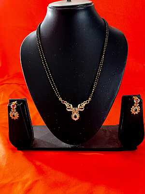 H21 : Ready To Ship Beautiful Black Beads Set